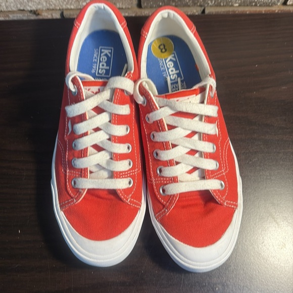 Keds Coral/Orange Sneakers with White Details - Picture 2 of 7